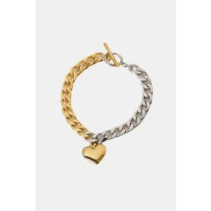 Chain Heart Charm Bracelet